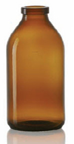 500 ml infuusflacon, amber, type 1 geblazen glas